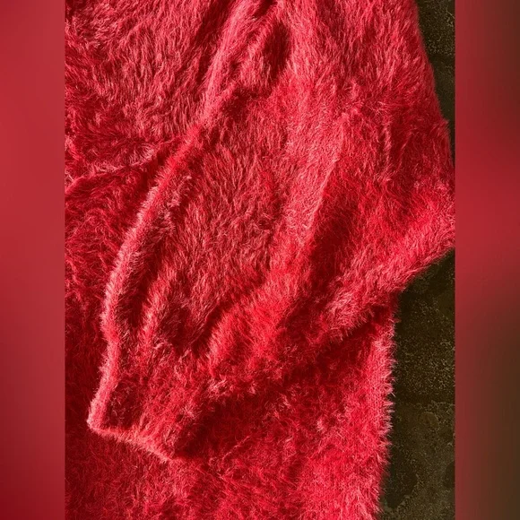 Old Navy | Red Eyelash Sweater - Picture 6 of 7